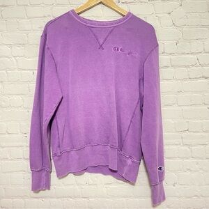 Vintage 90’s Champion Purple Script Logo Sweatshirt